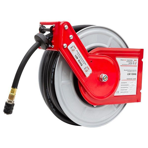 Holzmann Druckluftschlauch Aufroller 10m, LSR10HQ, 9120039909417