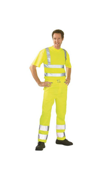 Planam Warnschutz Bundhose, uni gelb, Größe 24, 2012024
