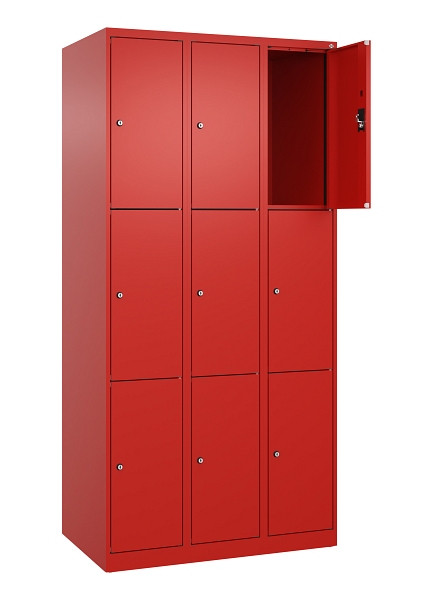 C+P Schließfachschrank Evolo PLUS, 9 Fächer, 1850x900x500mm, 3020/3020, 049000-303 S10025