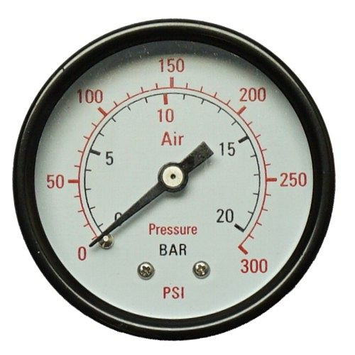 AEROTEC Manometer 20 bar 50 mm - 1/4 Zoll AG hinten Axial, 9052141-PS