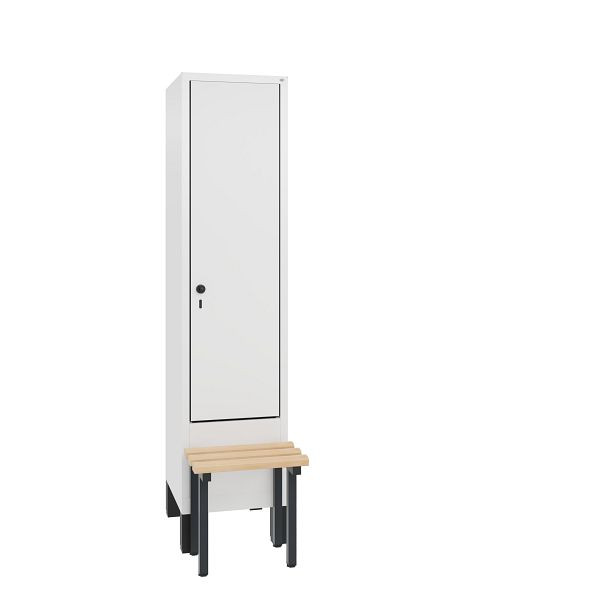 C+P Spind Evolo, 1 Abteil, H1850xB420xT815 mm, Weiß/MDF Weiß, 48030-12 S10298