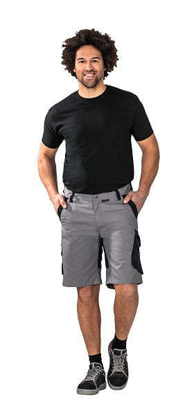Planam Norit Herren Shorts, zink/schwarz, Größe 4XL, 6456068