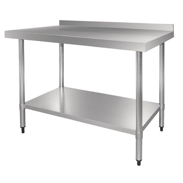 Vogue Arbeitstisch mit Aufkantung und Regalboden 150 x 70cm, GJ508