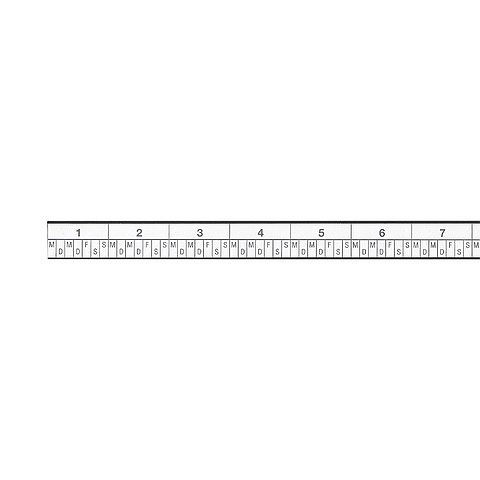 Magnetoplan Kopfleiste mit U-Profil, Inhalt: 7-Tage-Woche, Wochen 1 - 27, 12783