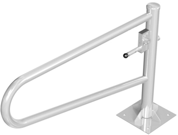 Schake Drehbare Gatterschranke, für Dübel Befestigung, feuerverzinkt, Gesamtbreite: 1500 mm, mit Dreikantverschluss, 413_151FP