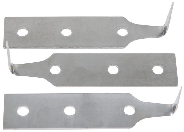 KS Tools Edelstahl-Ziehklingen-Satz, Klingenlänge 25mm, 3-teilig, 140.2356