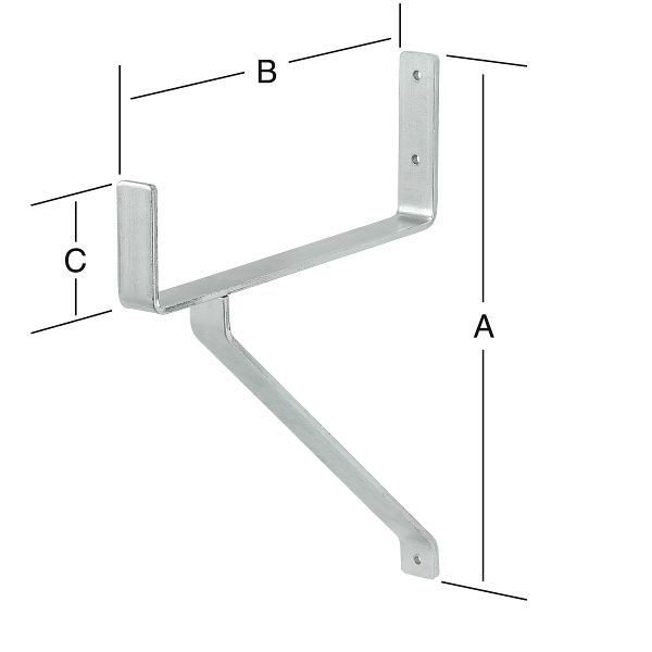 Vormann Schwerlasthaken 350 x 250 x 80 mm, verzinkt, 001465001Z