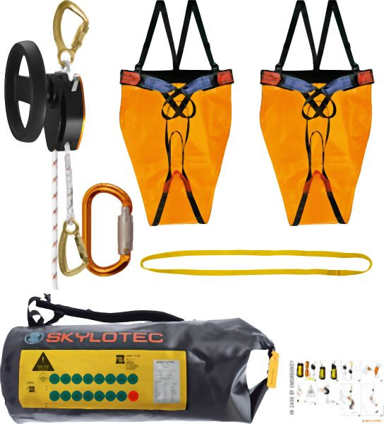 Skylotec Milan Sea Kit Rettungsgerät inkl A-028-Sea, Seillänge: 20 m, nicht eingesealt, SET-154-20-TR