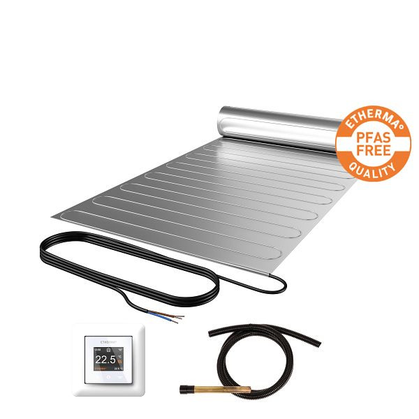 Etherma Laminotherm-Set, 1 m², 50x200cm, 120 W, PFAS frei, inkl. Thermostat, 46689