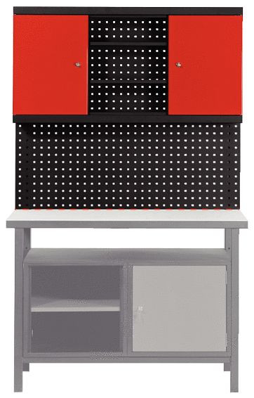 KS Tools Erweiterungs-Rückwandsystem für Werkbänke, mit Schrank, 865.0009