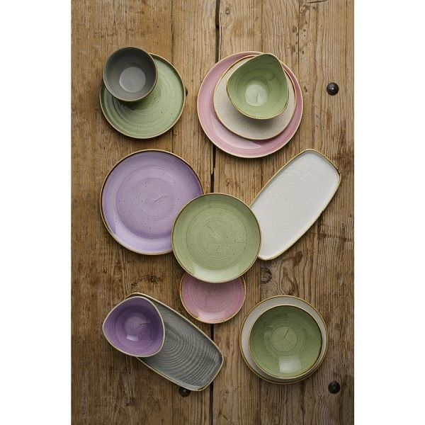 Churchill Stonecast Sage Green Coupe Plate 165mm (12 Stück), DX008