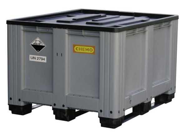 Cemo Deckel für Logistikbox 610 l, Maße: 121,5 x 101,5 x 6 cm, 8086, 4052886130575