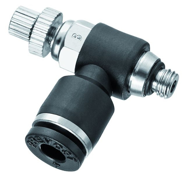 Prevost Durchflussregler mit metrischem Außengewinde für 2 Durchflussrichtungen - RPM BG, für Schlauch mit Außen-Ø= 6 mm, RPM BG06M5