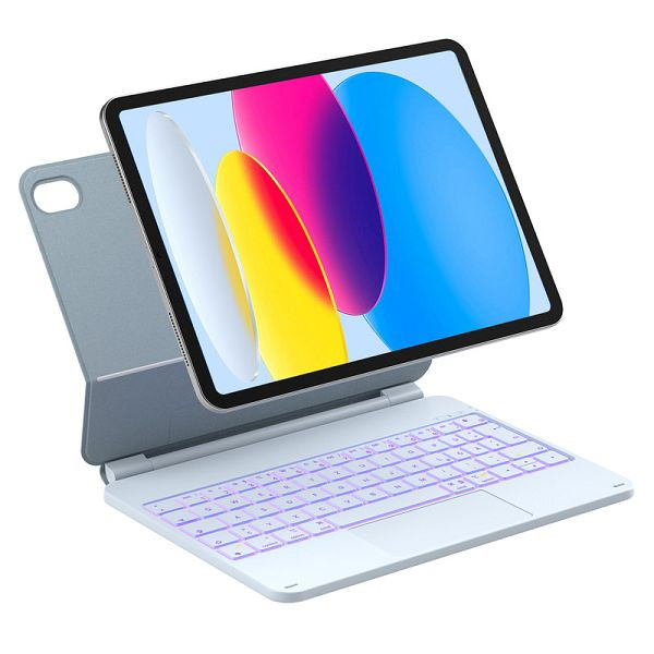 inateck NeoMagic Magnetische Tastatur Hülle für iPad 11" (A16 2025), iPad 10, blau, KB09119-10_blue