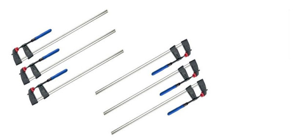 VaGo-Tools Schraubzwinge 1000 x 120 mm Klemmzwinge Schnellspannzwinge Zwingen, VE: 6 Stück, 200-008x6_hv
