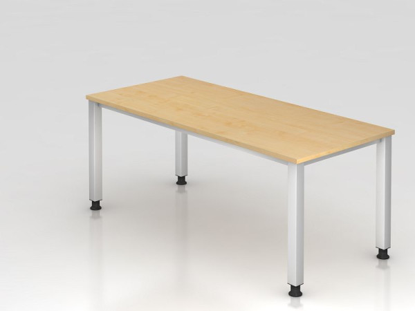Hammerbacher Schreibtisch 4-Fuß eckig 180x80cm Ahorn, Rechteckform, VQS19/3/S