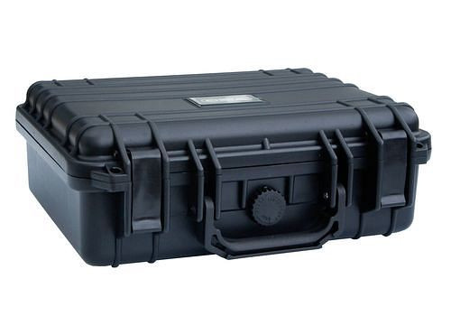 DENIOS Schutzkoffer aus Kunststoff (PP), schwarz, mit Schaumstoffeinlagen, 6 Liter, 247516