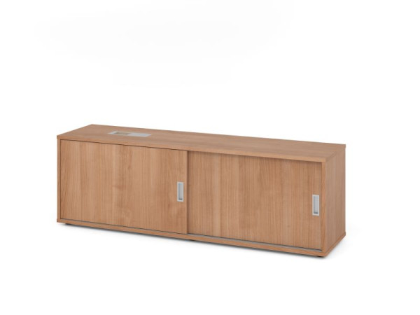 Hammerbacher Sideboard 1751S, 1,5 OH, Nussbaum / Nussbaum, 160x40x52cm, 1 verstellbarer Fachboden, XMST, XDSM, XBHM, XB, V1751S/N/N