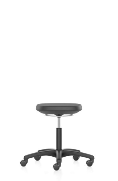 bimos Industrie- und Laborhocker Labsit mit Rollen, Sitzhöhe 450-650 mm, PU-Schaum, 9127-2000