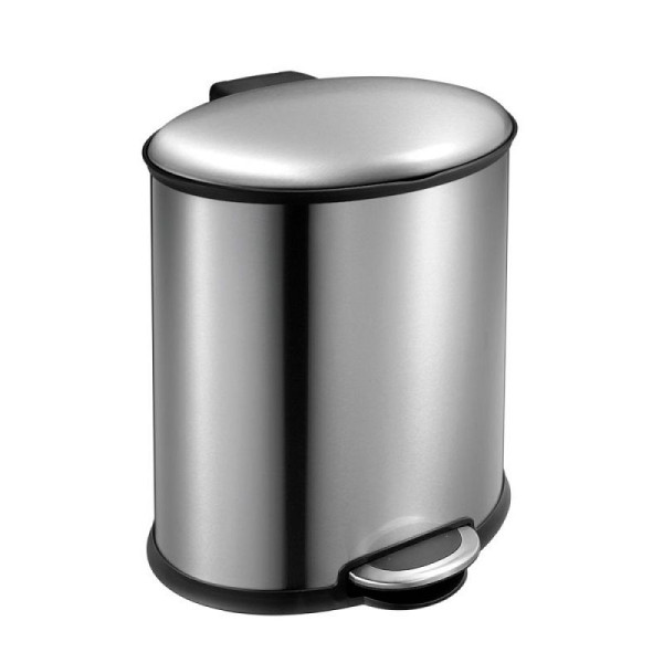 STEIN HGS Ellipse Treteimer, 20 Liter, Edelstahl, matt, 83998.0002