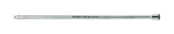 Hazet Verlängerung, Vierkant hohl 12,5 mm, Vierkant massiv 12,5 mm, Mit Kugelsicherung, Abmessungen / Länge: 575 mm, 918-23
