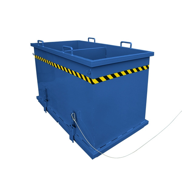 Eichinger Industrie Klappbodenbehälter Sortiersystem, 2x900 Liter enzianblau, 20360100000097