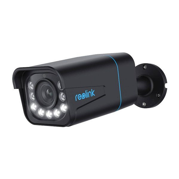 REOLINK P430 smarte 4K und PoE Überwachungskamera mit Nachtsicht in Farbe und optischem 5x-Zoom (schwarz), rlp43b