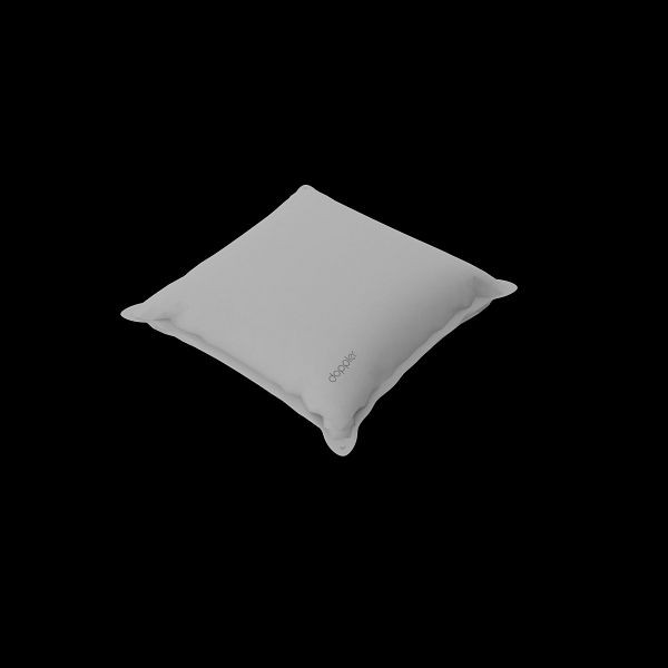 doppler Zierkissen CITY ca. 45x45xca. 14cm, mit Stehsaum und Hotelverschluss, hellgrau, uni, 5695244418