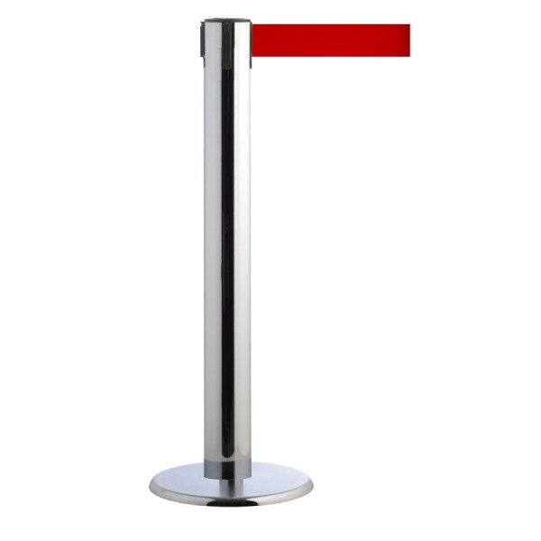 Stein HGS Personenleitsystem -P-Line Titan-, chrom, rot, mit Sicherheitsverschluss (selbstlösend), 15693-0103