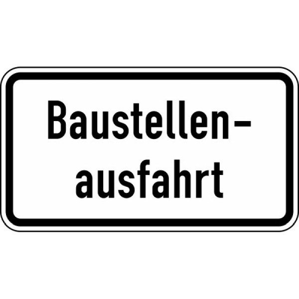 Stein HGS Baustellenausfahrt Nr. 1007-33, 600 x 330 mm, Alform, RA1, 1007-33-212