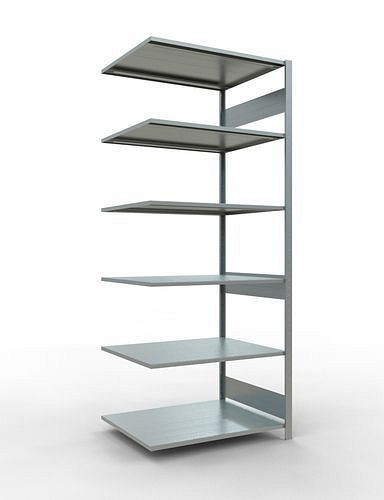 Schulte Fachbodenregal, Anbaufeld, 6 Lagerebenen, Fachlast 150 kg, 1006 x 836 x 2500 mm, 278806