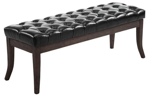 CLP Sitzbank Ramses Kunstleder antik-dunkel 120, schwarz, 152005701