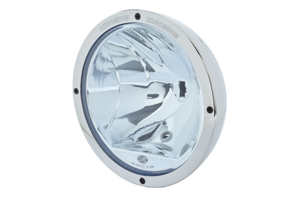 HELLA Halogen-Fernscheinwerfer, Luminator Chromium, 12/24V, rund, Referenz: 50, ECE-R7/E1 3099/ECE-R112, hellblau, 800mm, links, 1F8 007 560-421