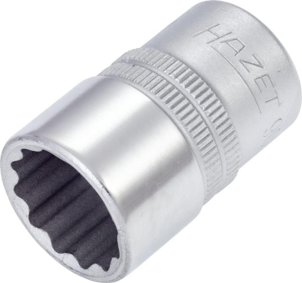 Hazet Steckschlüsseleinsatz, Doppelsechskant, Vierkant hohl 12,5 mm (1/2 Zoll), Außen-Doppel-Sechskant-Tractionsprofil, 11/16 ", 900AZ-11/16