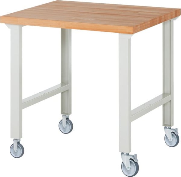 RAU Fahrbare Werkbank 7000-1, 1000x900x1000mm, je 2 Bockrollen und Lenkrollen, 05-7000-1-109B4S22.12