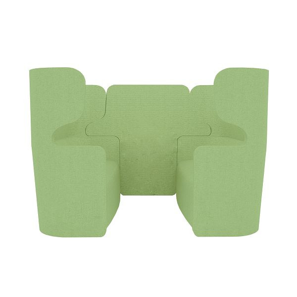 Bisley Raum in Raum Lösung Vivo, Viersitzer, Hohe Rückenlehne, NE0014 hellgrün, VIVH4XP.NE0014