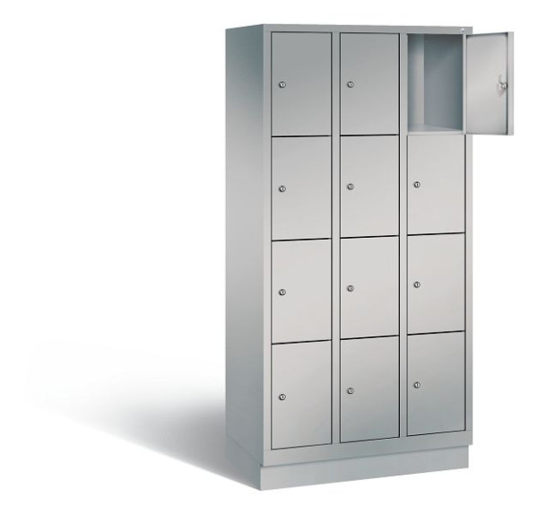 C+P Schließfachschrank Evolo, H1800xB900xT500mm, Farbe: Weißaluminium, 48020-304 S10010