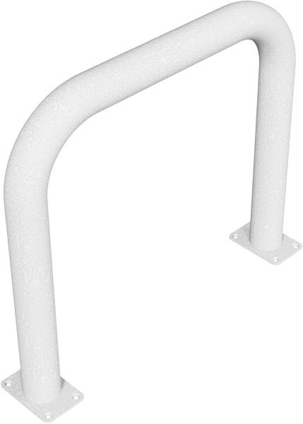 Schake Rammschutzbügel Ø 76 x 2,6 mm ohne Querholm für Dübel Befestigung, Gesamtbreite: 750 mm, Gesamthöhe: 650 mm, feuerverzinkt, 477_05P