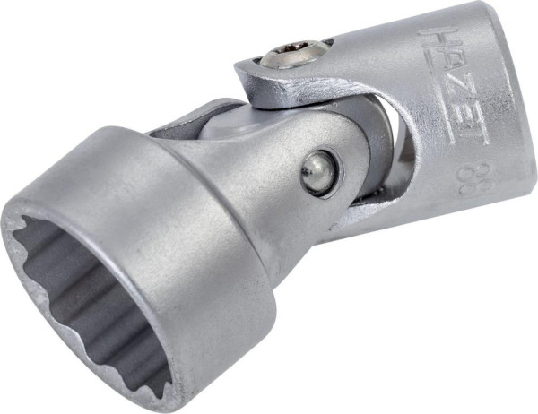 Hazet Gelenk Steckschlüsseleinsatz, Doppelsechskant, Vierkant hohl 10 mm (3/8 Zoll), Außen-Doppel-Sechskant-Tractionsprofil, 18 mm, 880G-Z18