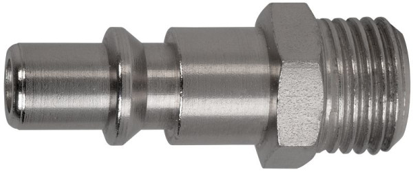 SW-Stahl Druckluft-Stecknippel, 1/4" Außengewinde, DN 5,5, 25049L