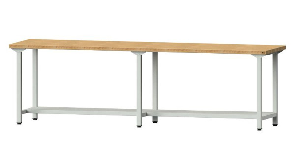 ANKE Werkbänke Arbeitstisch, Modell 91, 2800 x 700 x 840 mm, RAL 7035, BMP 40 mm, 400.448