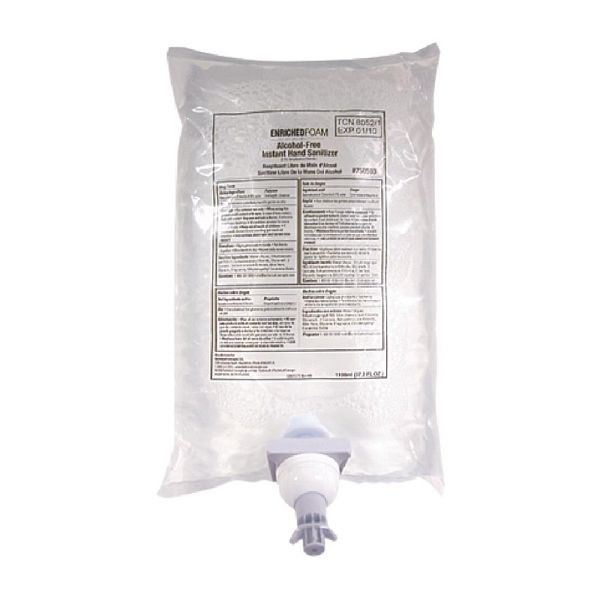Rubbermaid AutoFoam geruchsneutrales Händedesinfektionsmittel alkoholfrei 1,1L (4 Stück), FN384