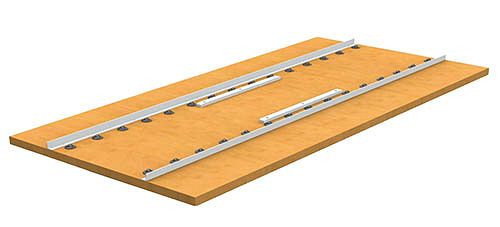 Bedrunka+Hirth Arbeitsplatte für workline inkl. Kugelleiste, Buche Multiplex, Tiefe Werkstückträger: 384 mm, 1000 x 750 x 25 mm, 07.60.90