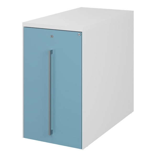 C+P Auszugschrank in Schreibtischhöhe Asisto, H740B430T800 mm, 9016/0010, links der Tischplatte, 148466-00L S10062