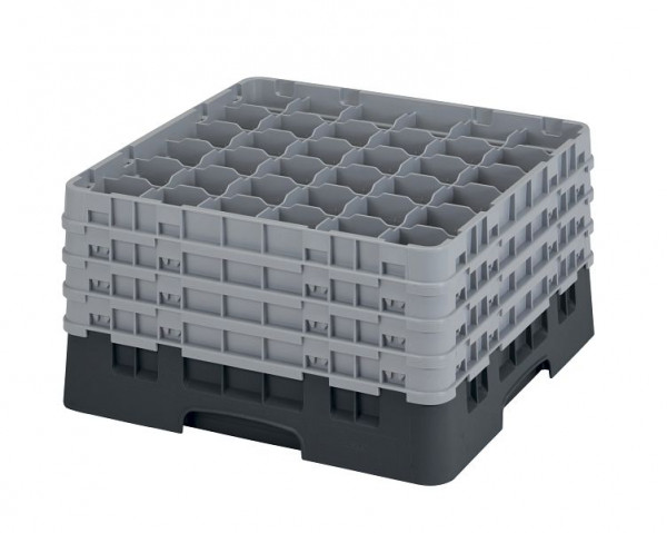 Cambro Spülkorb mit 36 Fächer Camrack® 23,8 cm Schwarz, 36S900110