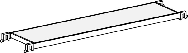 HYMER Einstiegsbühne, Länge 2,95 m, Breite 0,55 m, 607144