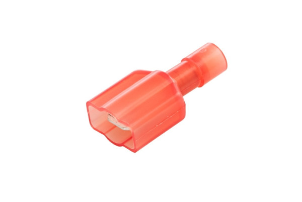 HELLA Leitungsverbinder, mit Staubschutz, rot, von: 0.5mm², bis: 1.0mm², Flachstecker, 6,3 x 0,8, 8KW 744 703-003