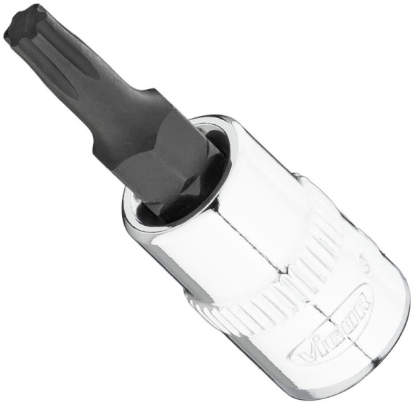 VIGOR T-Plus Schraubendreher-Einsatz, Vierkant 6,3 mm (1/4 Zoll), T+ Profil, T20+, V7037-IP20
