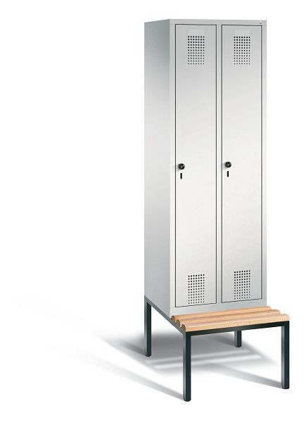 C+P Spind Evolo, 2 Abteile, H2090xB610xT815 mm, Grau, 48050-20 S10121