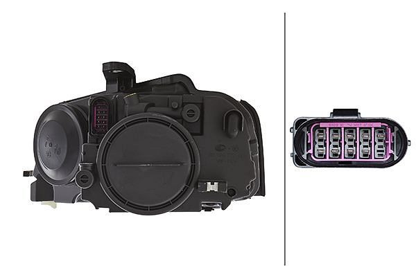 HELLA FF/Halogen-Hauptscheinwerfer, für u.a. Audi A3 (8P1), CCC/ECE, für Rechtsverkehr, rechts, 1EJ 009 648-021